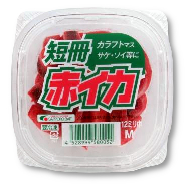 短冊赤イカ M 12ミリ巾 札幌ベイト 札幌の釣り餌製造総合卸